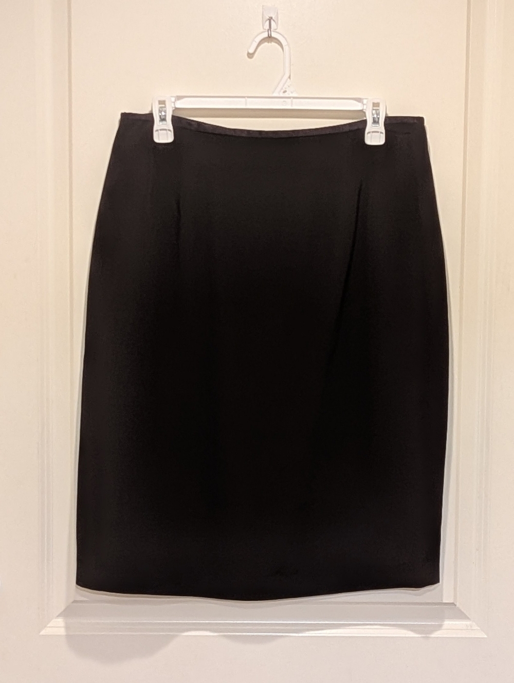 EUC Vintage Mr. Jax 14 Wool Blend Black Tuxedo Style Mini Skirt